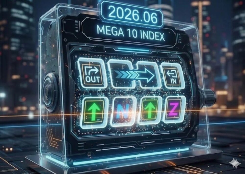 6月メガ10は銘柄入れ替えなし！マイクロンが躍進も13位暫定ルールによりビザ・マスターカードが続投。今後の予想やfang+との比較は？