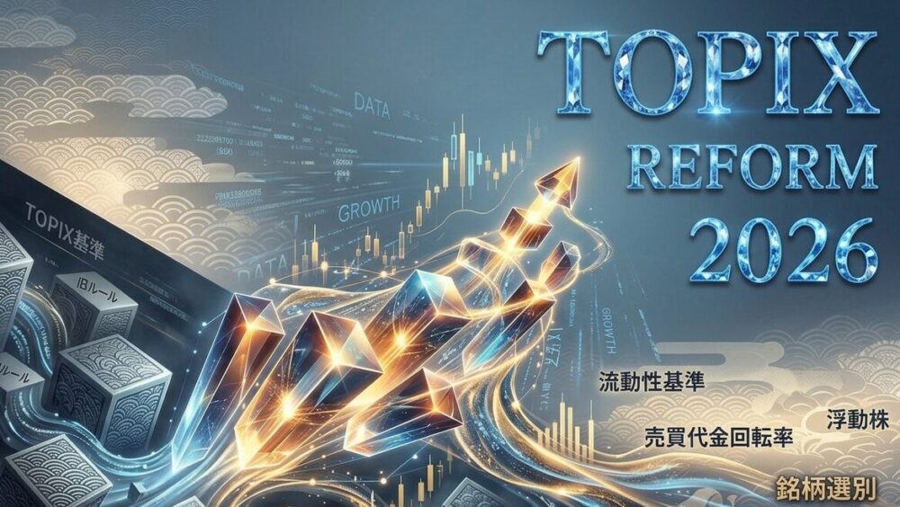 【2026年TOPIX改革】構成銘柄削減の選定基準と個人投資家の投資戦略について解説