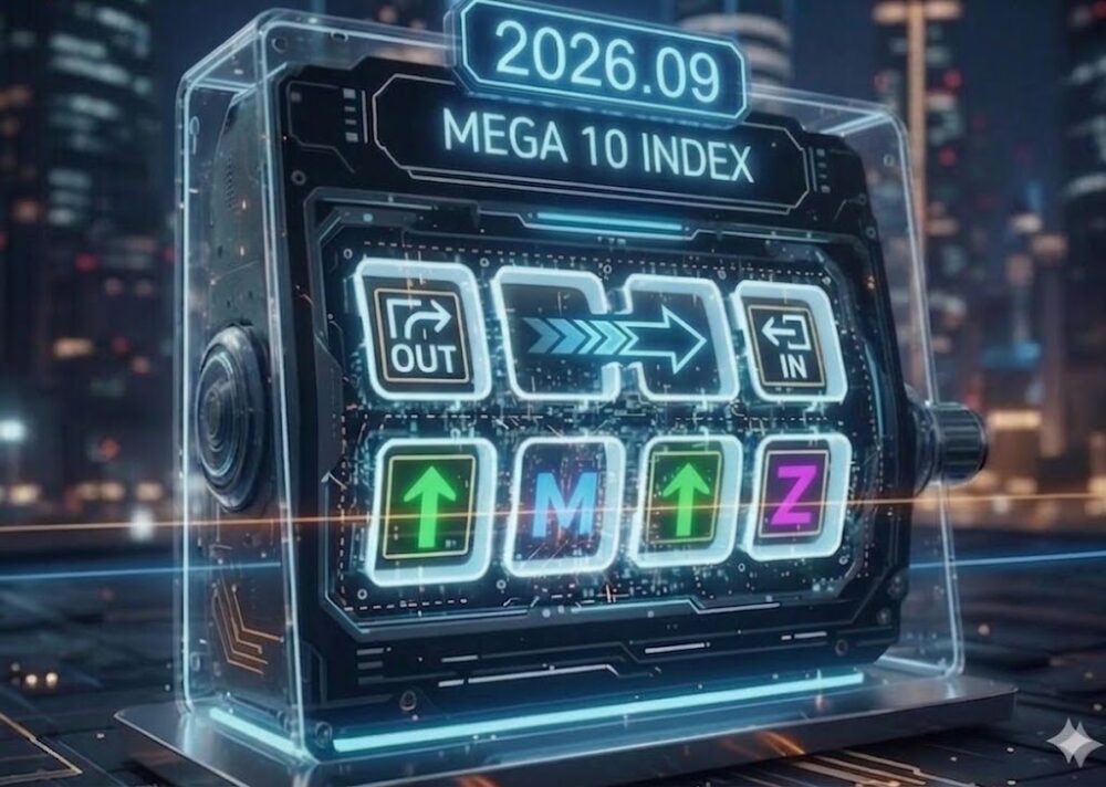 【2026年9月】メガ10初の構成銘柄入れ替え！マイクロンを新規採用しテスラを除外。 次回の予想は？