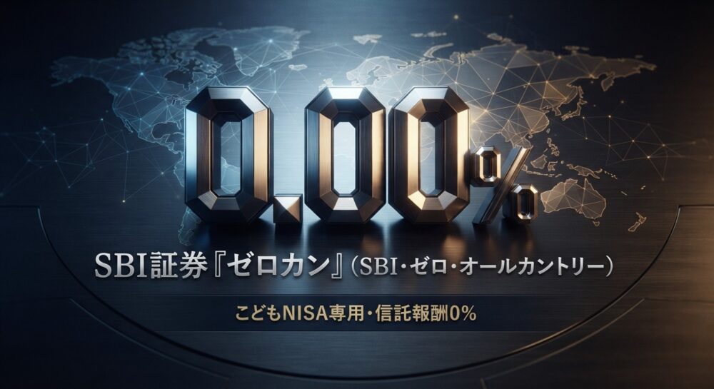 SBI証券の『ゼロカン』はこどもNISA専用で手数料0％！楽天証券の追従は？